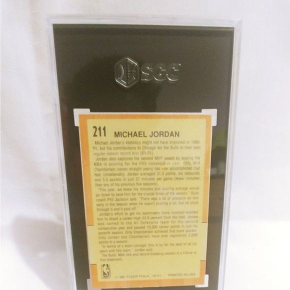 Michael Jordan #211 All-Star SGC 7.5 - Picture 2 of 2